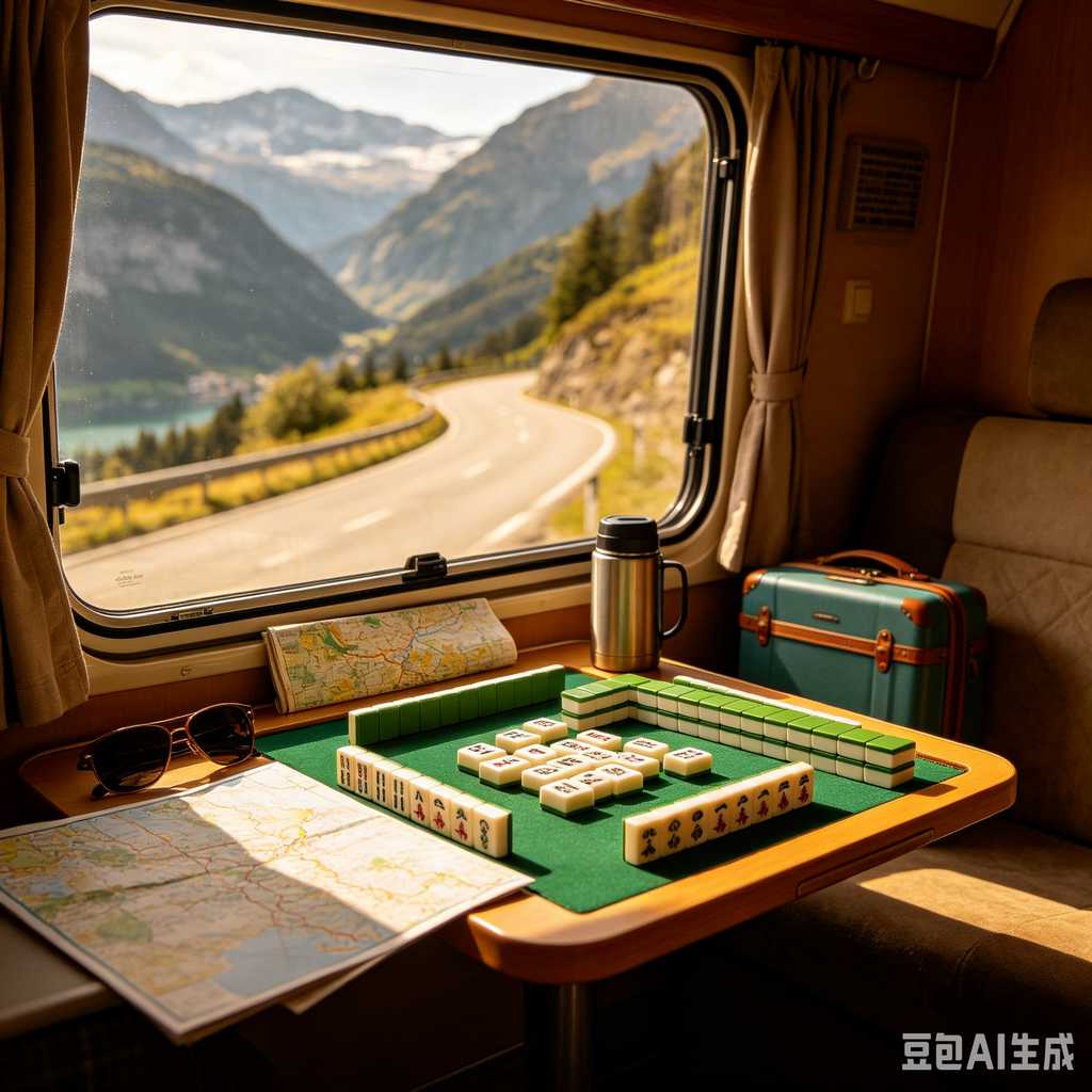 vivid color print mahjong set